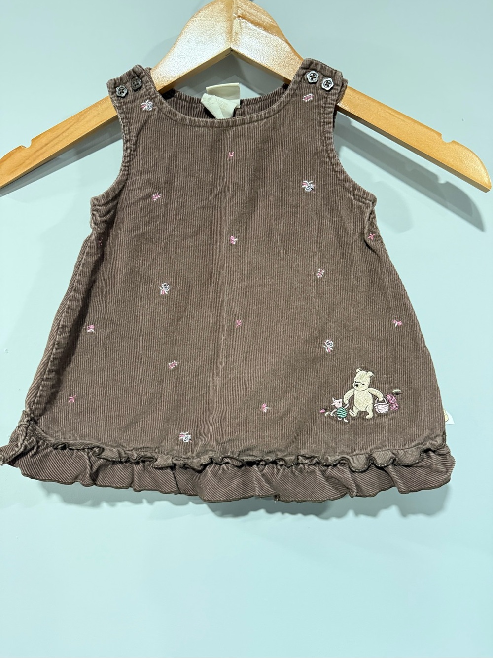 Vintage Winnie The Pooh Corduroy Dress